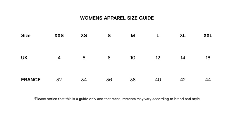 Женские размеры