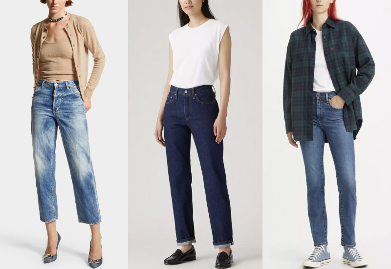 Прямые джинсы