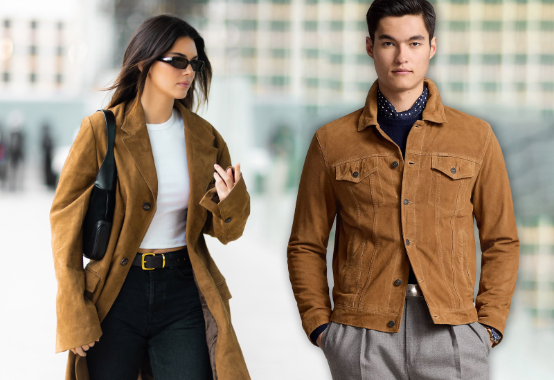 Замшевые пальто