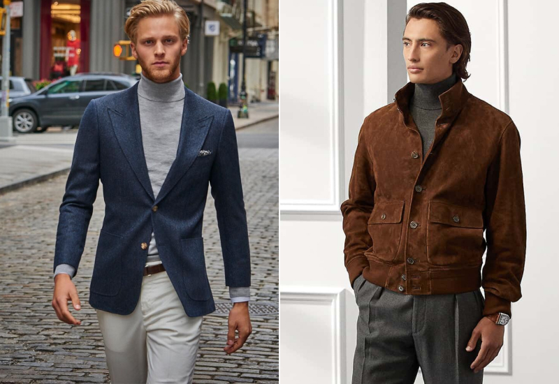 Пиджак и водолазка