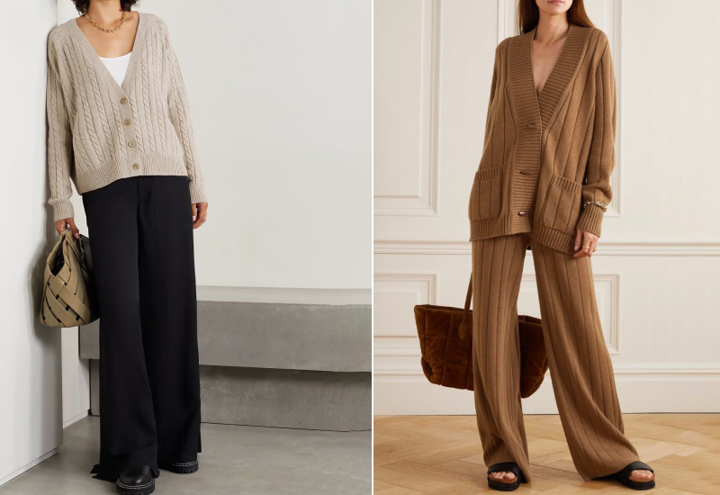 Кашемировый кардиган и кюлоты
