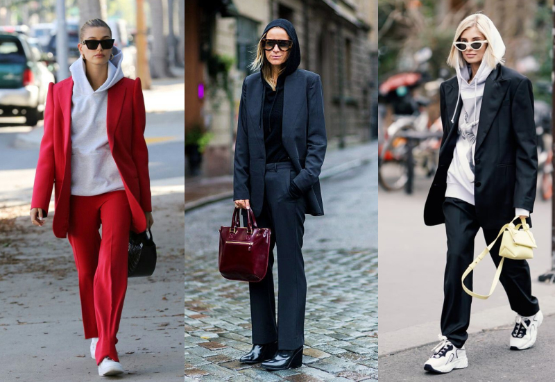 С брючным костюмом