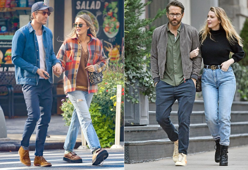 Райан Рейнольдс и Блейк Лайвли: уютный стиль