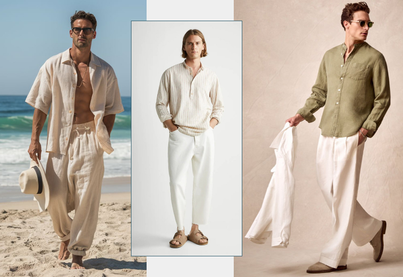 Городская небрежность: рубашка на выпуск с широкими брюками