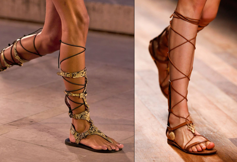 Гладиаторские сандалии: бохо и свобода