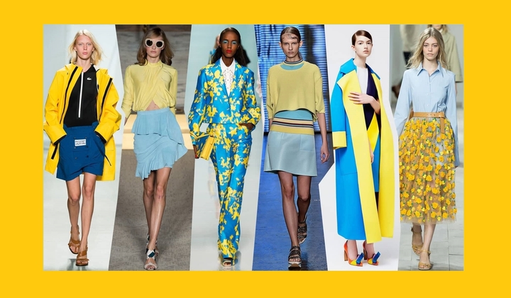 Желто-голубой – горячий тренд!