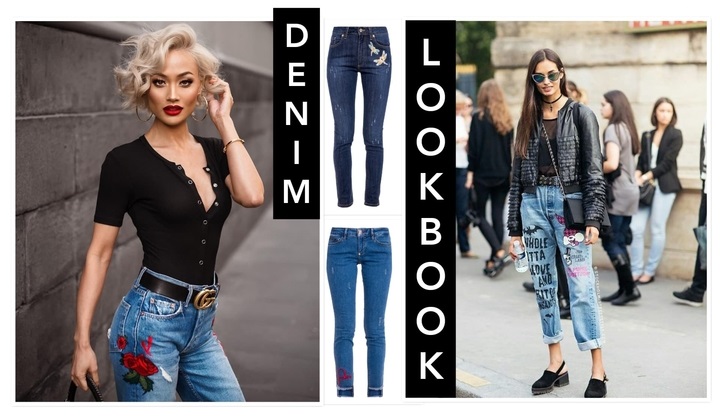 Цветочная вышивка и заклепки