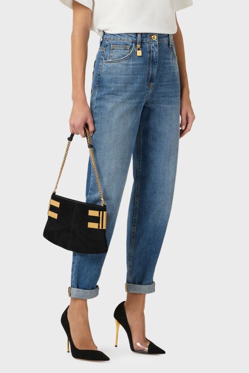 Джинсы бойфренд Elisabetta Franchi