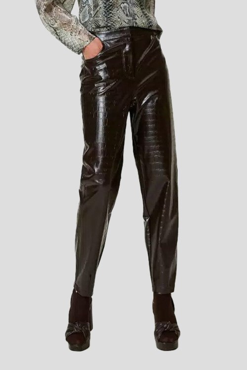 Кожаные брюки TWINSET