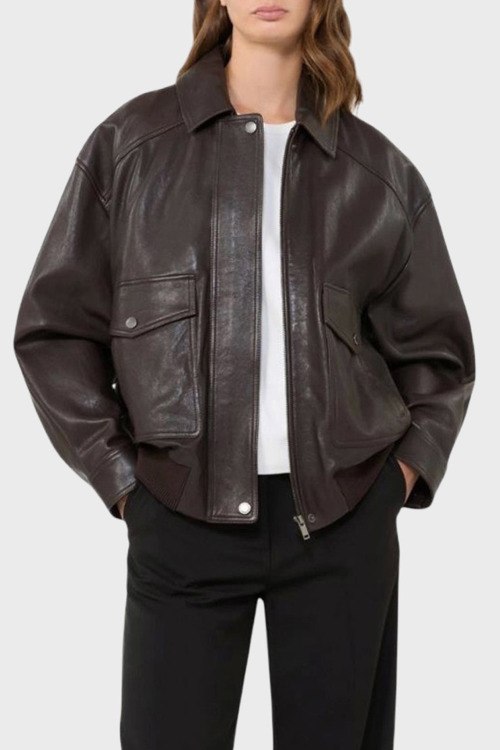 Кожаная куртка Max Mara