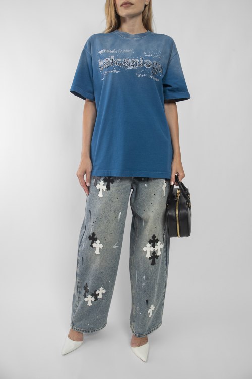 Широкие джинсы Chrome Hearts
