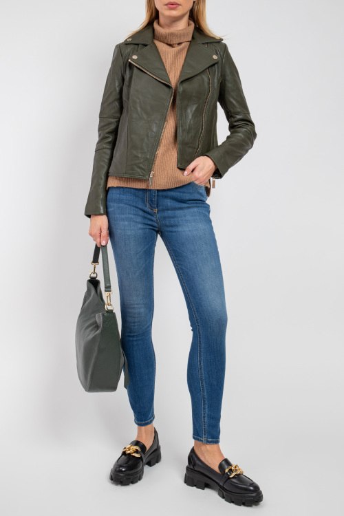 Кожаная куртка Michael Kors