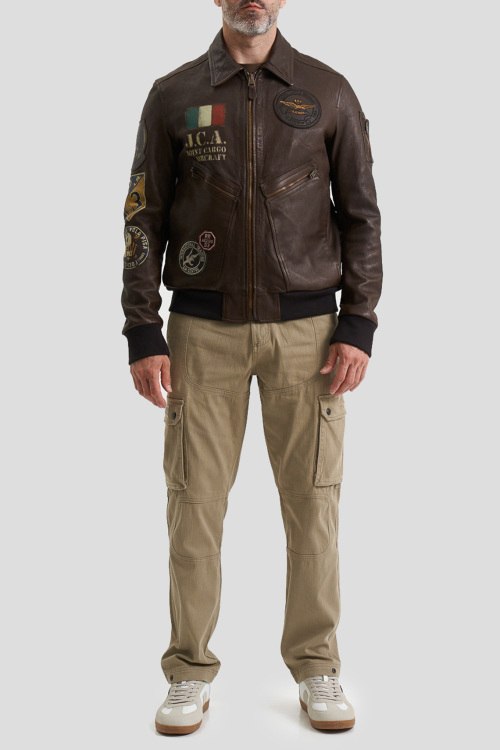 Кожаная куртка Aeronautica Militare