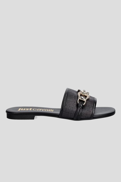 Шлепанцы без каблука Roberto Cavalli