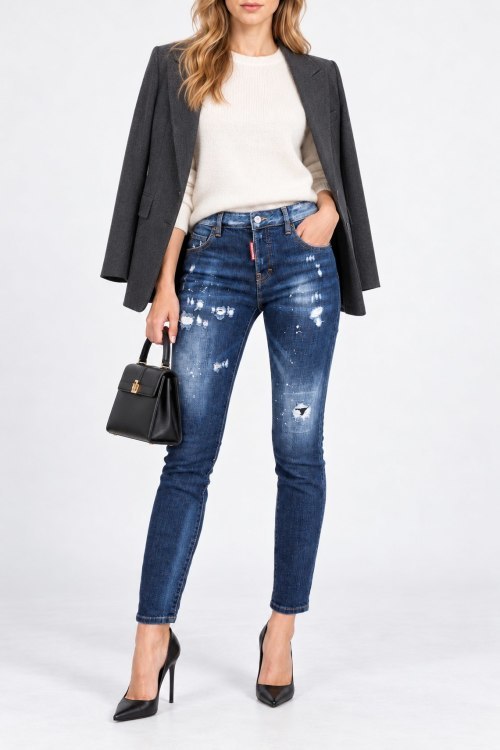 Джинсы скинни Dsquared2