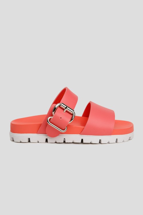 Шлепанцы без каблука Prada
