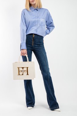 Широкие джинсы Elisabetta Franchi
