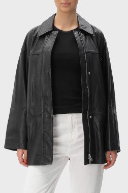 Кожаная куртка Max Mara