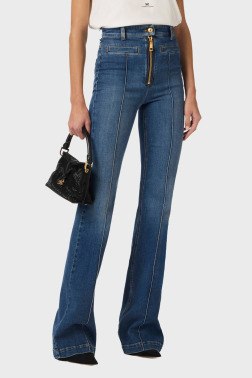 Широкие джинсы Elisabetta Franchi
