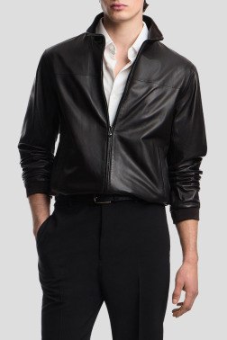 Кожаная куртка Armani