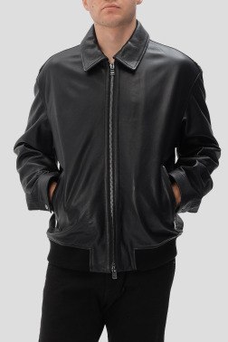 Кожаная куртка Hugo Boss