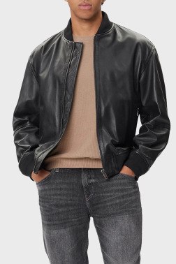 Кожаная куртка Hugo Boss