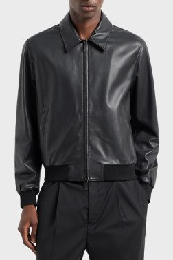 Кожаная куртка Armani