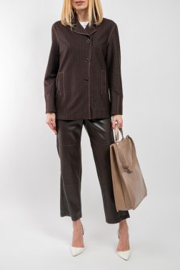 Кожаные брюки Max Mara