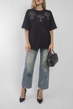 Прямые джинсы Chrome Hearts