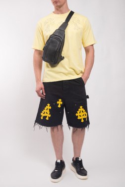 Джинсовые шорты Chrome Hearts