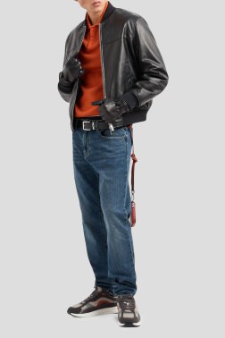 Кожаная куртка Armani