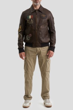 Кожаная куртка Aeronautica Militare