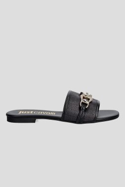Шлепанцы без каблука Roberto Cavalli