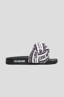 Шлепанцы без каблука Moschino
