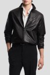 Кожаная куртка Armani